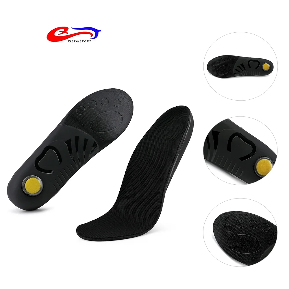 PU cushioning insole soft comfortable shock-absorbing arch sports insoles for men and women