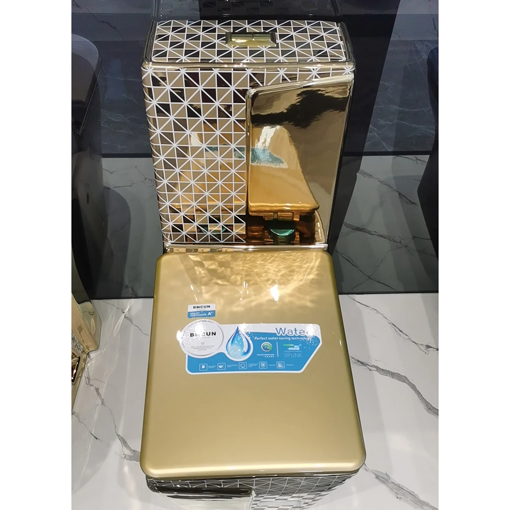 CLASIKAL Gold colors popular comment toilet in factory