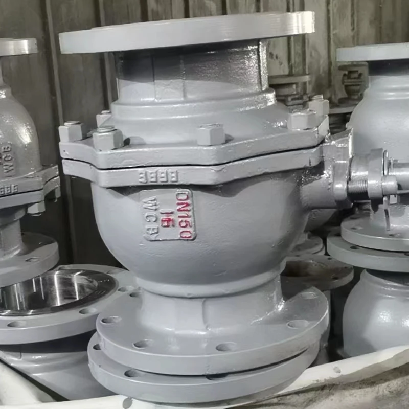 ANSI150 DN100 PN16 4 inch WCB double flange type 2 way 2pcs flange  ball valve with manual operate