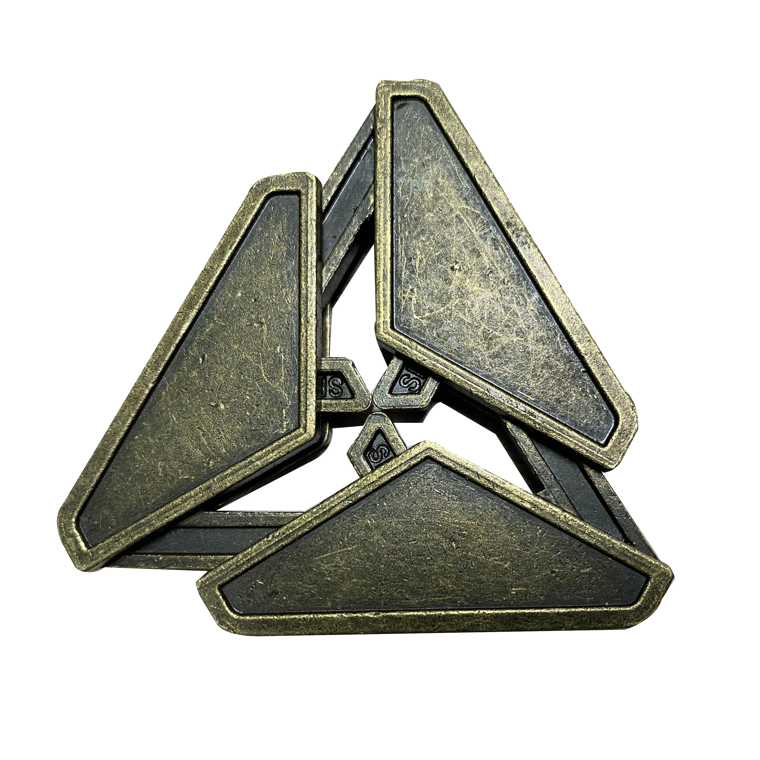 C01524-C01528 Classic Toy Cast Metal Disentanglement Puzzles Lock and Unlocking 3D Brain Teasers Delta Cast Puzzles Kids