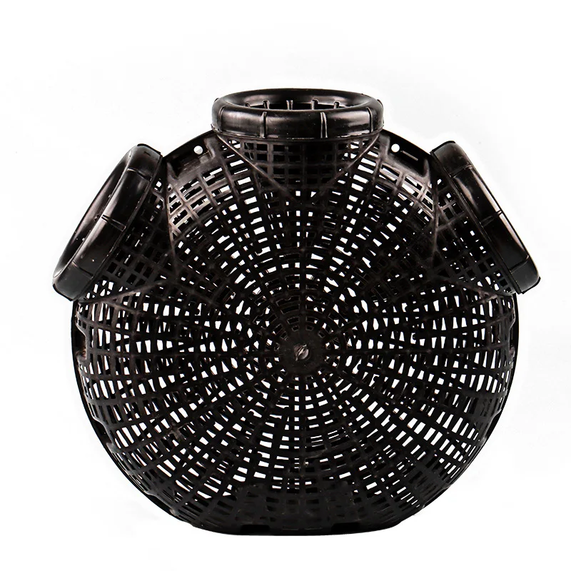 Wholesale plastic eel cage PP Round three-hole fish basket flexible