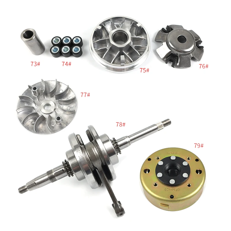 Factory Wholesale GY6 Engine 125cc/150cc Air Cooling Four-stroke Small Motorcycle Gasoline Engine parts