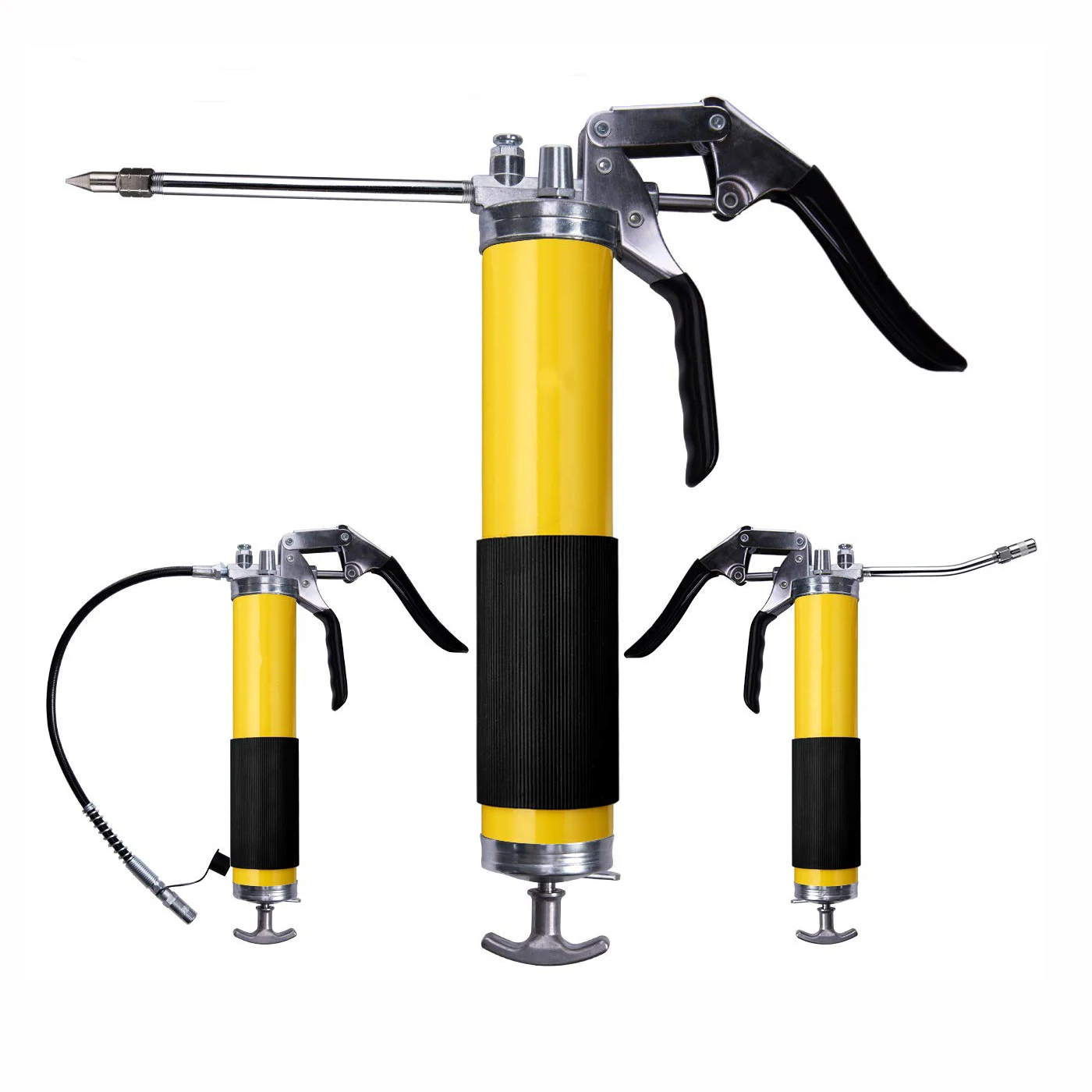 High Performance Heavy Duty Grip Grease Gun 400cc 6000PSI Grease Pump Oil Filling Gun For Truck Excavator General Car