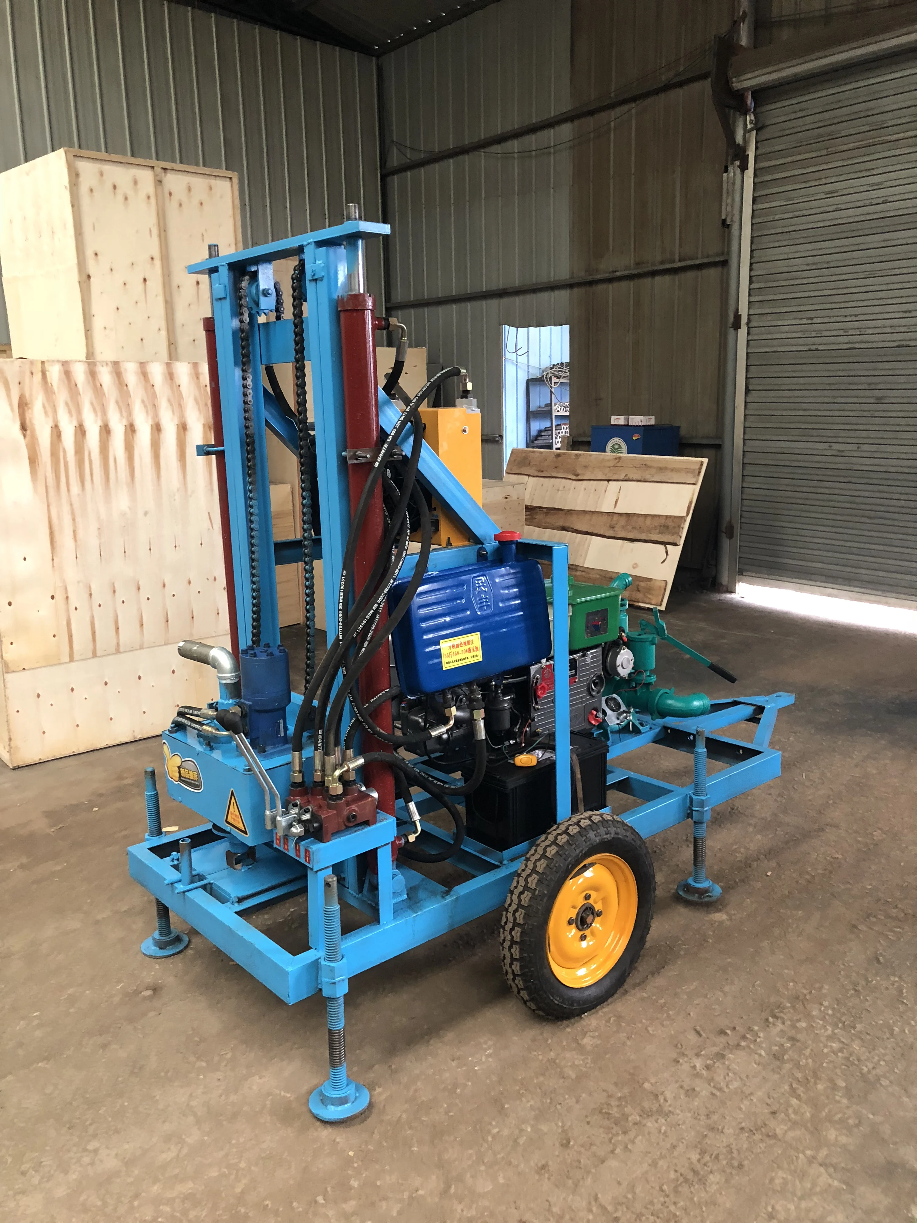 Factory Wholesale 200 M Small Water Well Drilling Machine Man Portable Borehole Tripod Down-the-hole Drill Rig