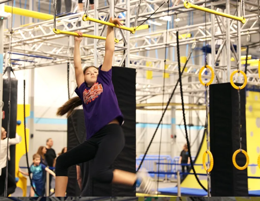 Inflatable Soft For Kids Play Area  Ninja Warrior Obstacle Course Indoor Playground Equipment