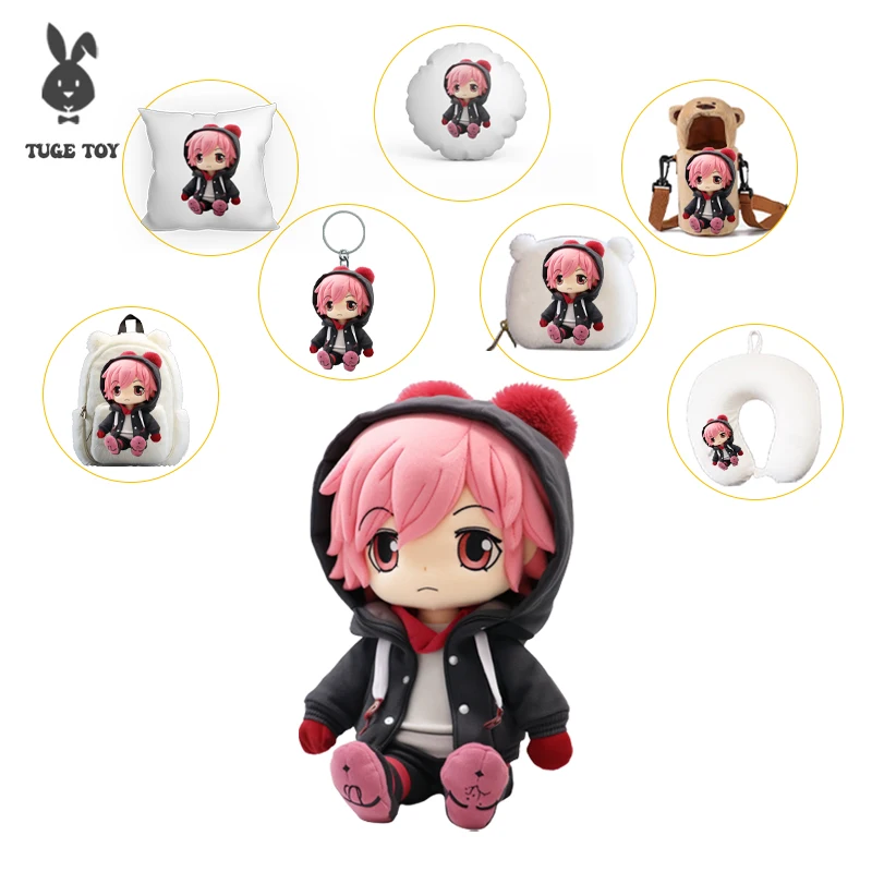 TUGE-Professional kpop star doll plush custom stuffed cute plush dolls cartoon animation  custom plush doll
