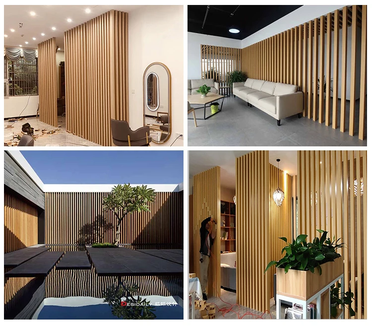 Cheap Custom Outdoor Wpc Composite Hollow Wood Timber Tubes Exterior Column Lid Eco-Wood Square Timber Tube Panel