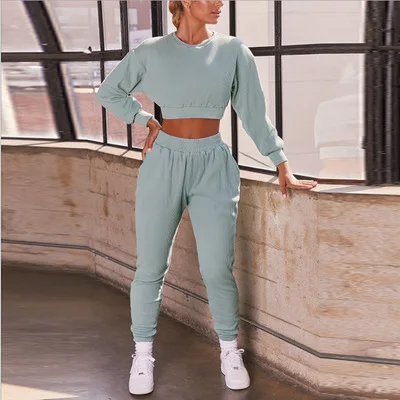 
Wholesale Two Piece Sweat Jogging Suit Women 