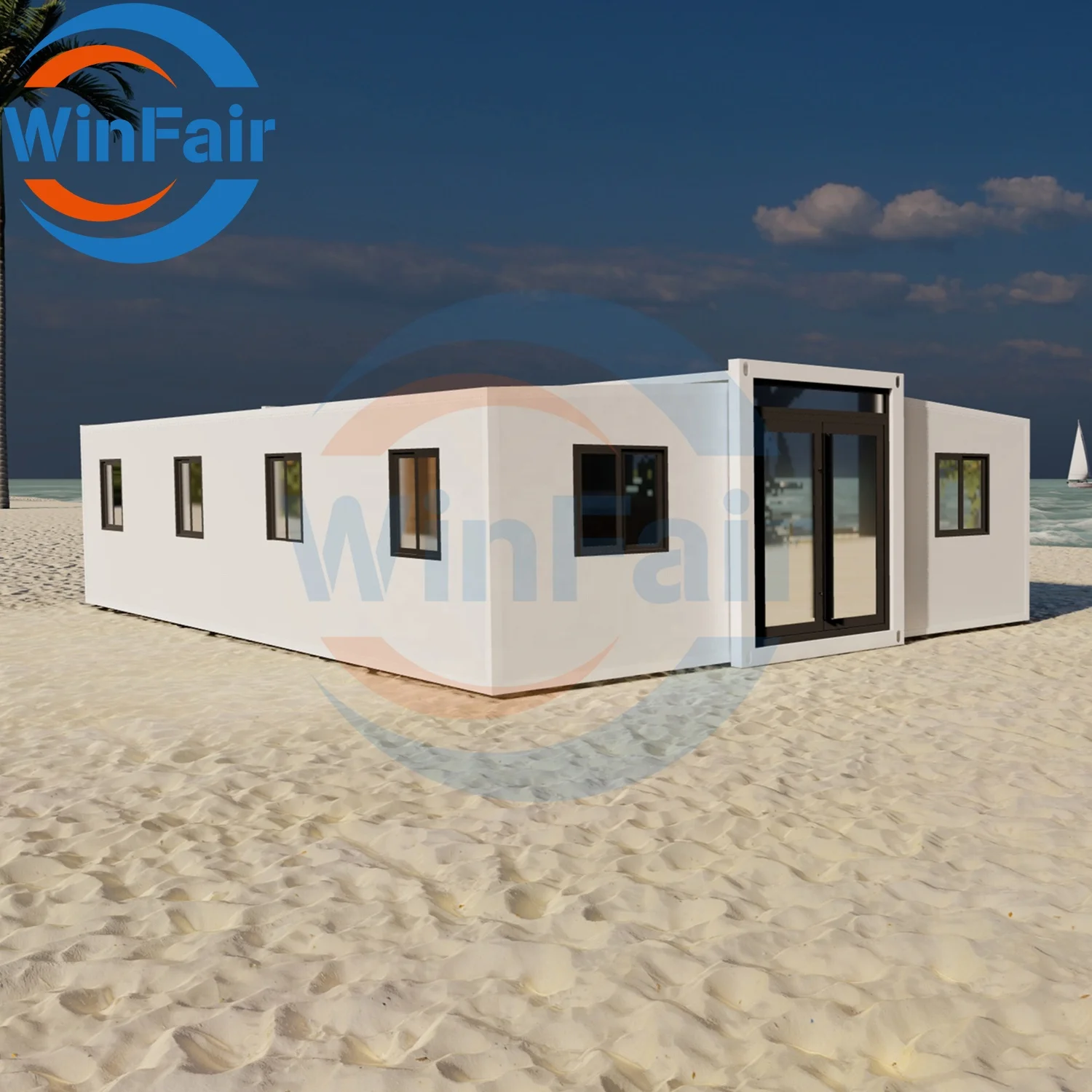 WinFair Mobile Expandable Prefab Living Container Modulair Assemble Home Ready Made Luxury House Prefabricated Homes Villas
