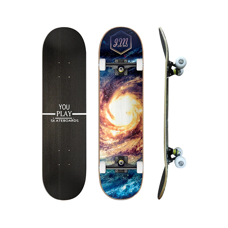 Скейтборд с кленовым палубом, уличная патина, 31 дюйм, для глубокого скейтборда, грузовика