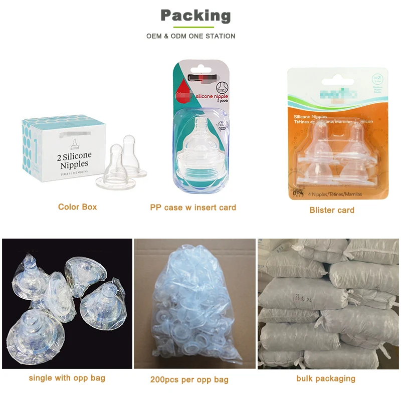 Food Grade Silicone Baby Milk Bottle Nipple with Low Price For Breast Milk Feeding Custom Baby Bottle Nipple