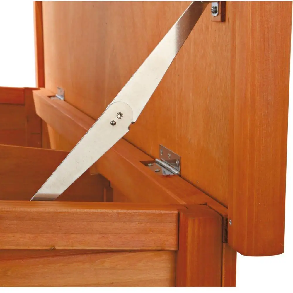 Wood Rabbit Hutch with Sloped Roof