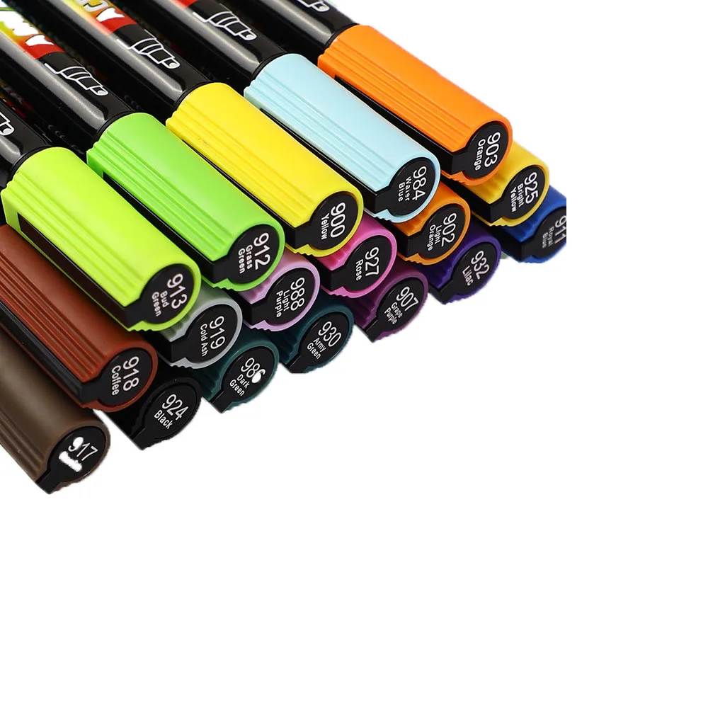 Upgraded Marker pen Waterproof Acrylic Marker Pen Set Water-Based Odorless Drawing Pen For Drawing