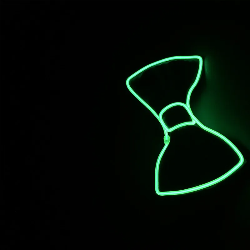 Горячая Распродажа, мигающий светящийся галстук-бабочка из электролюминесцентной проволоки, мужской галстук-бабочка со светодиодной подсветкой, свадебные светящиеся товары для вечеринок