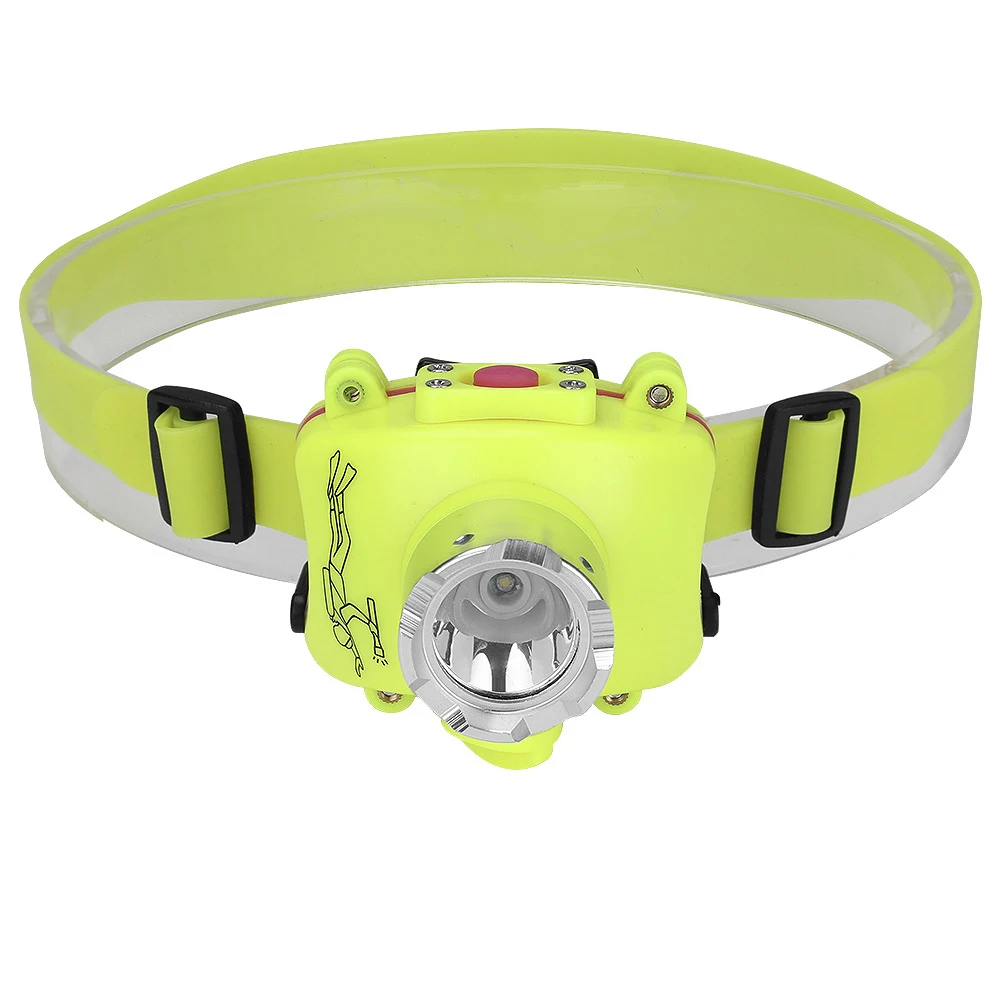 Hot Super Bright 600mAh 4 Lights Source 3 Modes Adjustable Waterproof Portable Tactical Headlight Flashlights Diving Headlamp