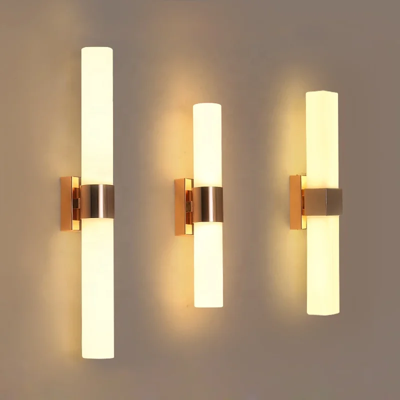 GLASS METAL WALL LAMP FIXTURES INDOOR WALL LIGHTING BEDSIDE BATHROOM VANITY WALL SCONCE