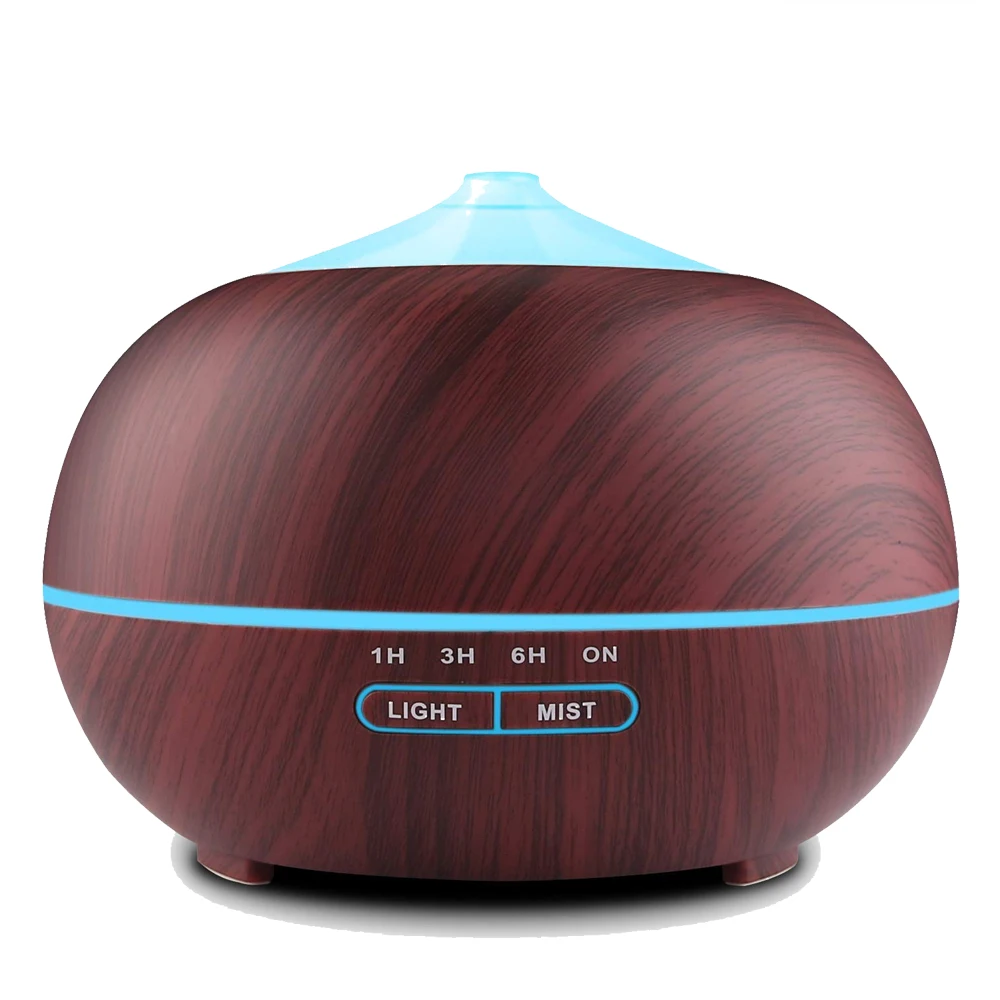 
Acemax Smart Wi-Fi Essential Oil Diffuser, Works With Amazon Alexa, 400Ml Wood Grain Cool Mist Aroma Humidifier With 7 Colored 