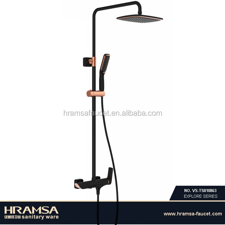 HRAMSA hot and cold two function duschkopf set brass shower faucet with hidden spout
