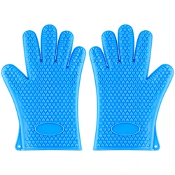 Новые силиконовые кухонные перчатки для духовки, термостойкие толстые варежки для приготовления пищи, барбекю, гриля, гаджеты, аксессуары, силиконовые перчатки