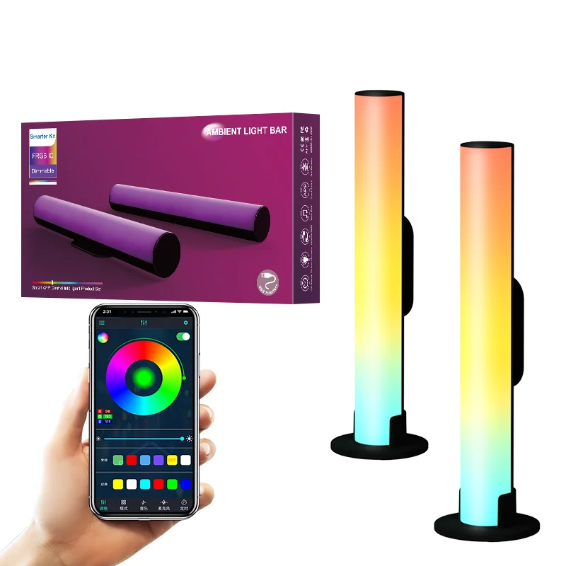 Game RGB APP Music Sound Control Lights Bedroom Led Lamp Bar Desktop Atmosphere Rhythm Smart Lighting With Game Sound Voice