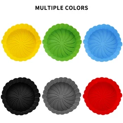 Custom Color Environmental Reusable foldable Food Silicone Air Fryer Liner Airfryer Basket Silicone Pot For Air Fryer