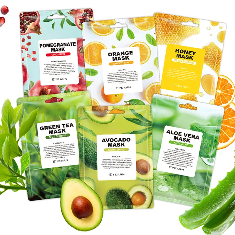 Wholesale Hot Sale Red Pomegranate Face Skin Care Mask Korea Moisturizing Face & Body Mask