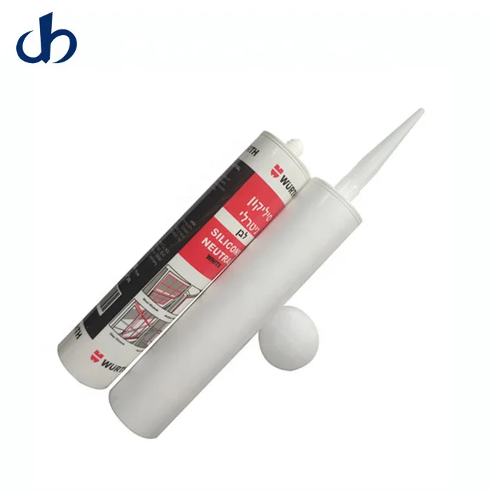 300 ML HDPE empty cartridge with piston and nozzle For Silicone Sealant