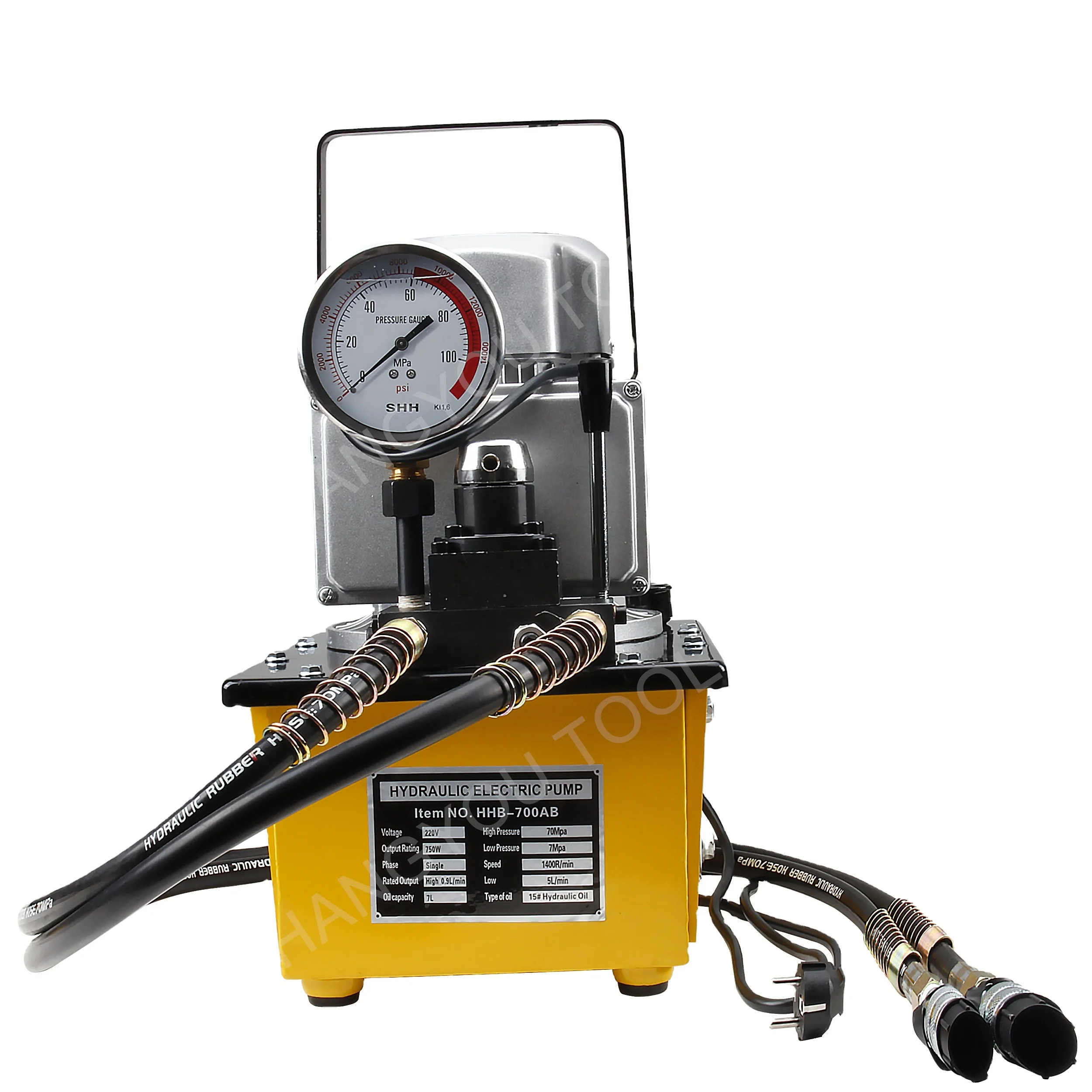 HHB-700AB double acting Hydraulic  electric Pump 700bar