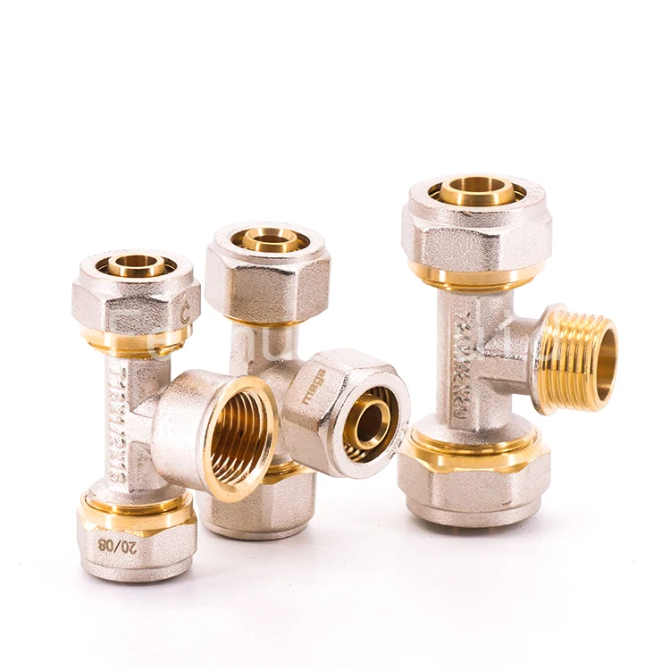 Brass Equal Male Elbow with Mobil Nut Press Fitting Hexagon Female Stainless Steel 304 Forged 16 18 20 25 26 32 Mm CW617 Brass