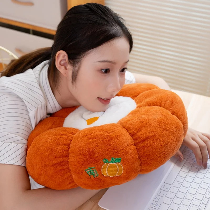 Cartoon futon lazy cushion sofa living room pillow Tatami bay window thickened window large white goose pumpkin seat cushion