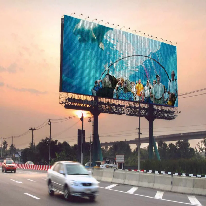 Ali express high brightness waterproof P3 P4 P5 P6  outdoor 200 inch led TV billboard
