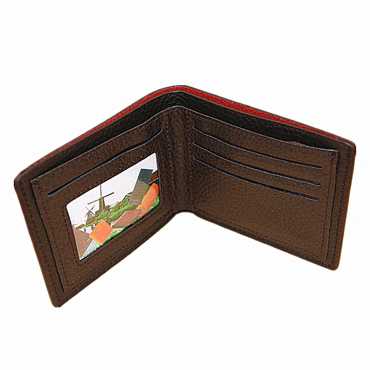 Low Price Wholesale Men Business PU Leather Wallet Simple Casual Short Bifold Wallets For Men