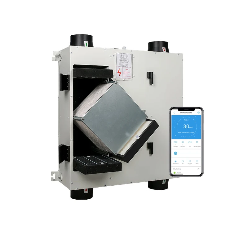 Recuperator Ventilation Hvac Smart Bathroom Ventilation Exhaust Fan