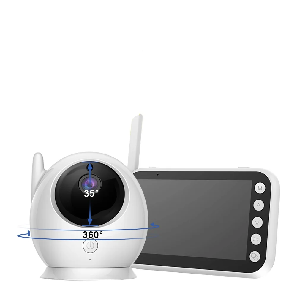 
2.4G Wireless Digital Video Baby Monitor Camera With IR Night Vision 4.3inch 2 Way Audio Baby Camera Monitor 