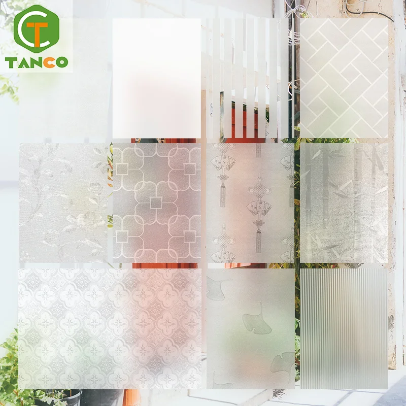 Pvc adhesive-free static cling glass window tint film for home/office