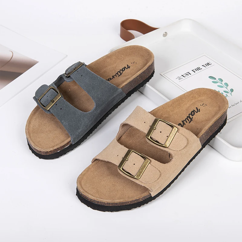 Summer Fashion Adjustable Buckle Comfy Non Slip Durable Casual EVA Sole Women Sandals Slides Slippers
