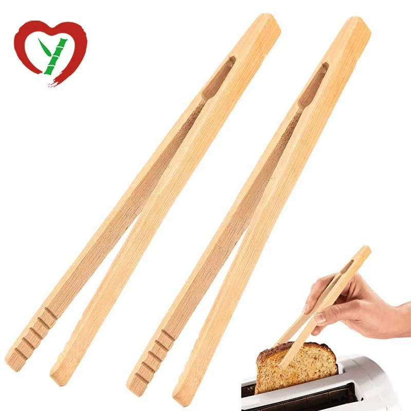 Eco-friendly Kitchen Accessories Wholesale Bamboo Toast Tongs For Food