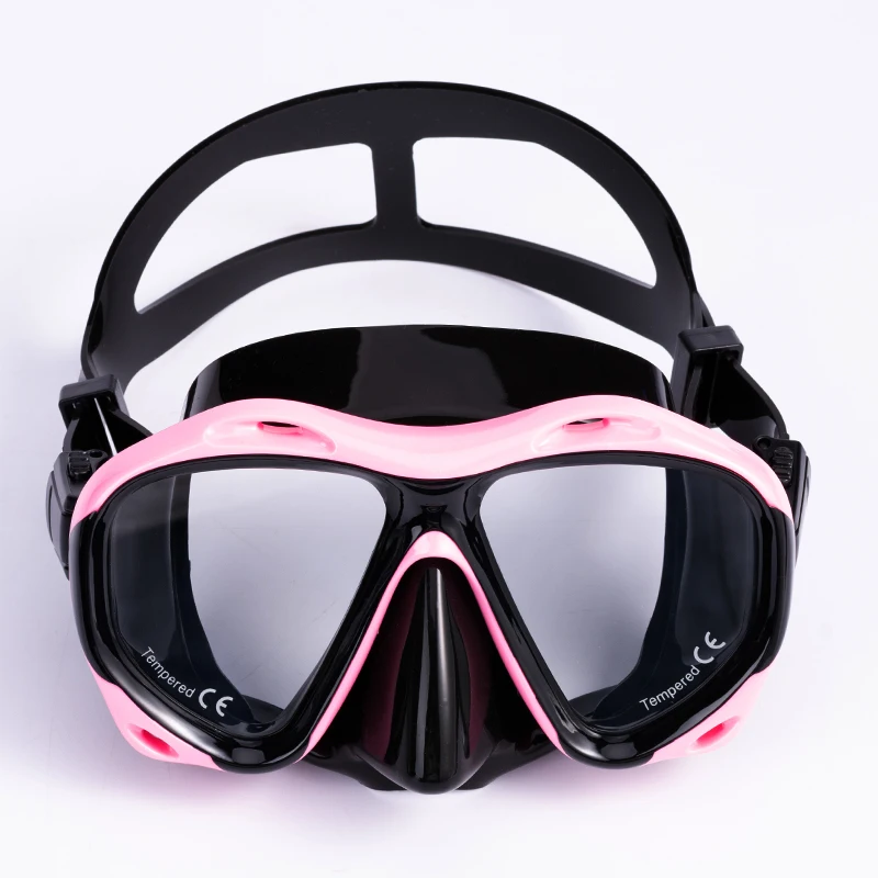 Adult tempered diving glasses free diving goggles water sports full face diving mask for myopia