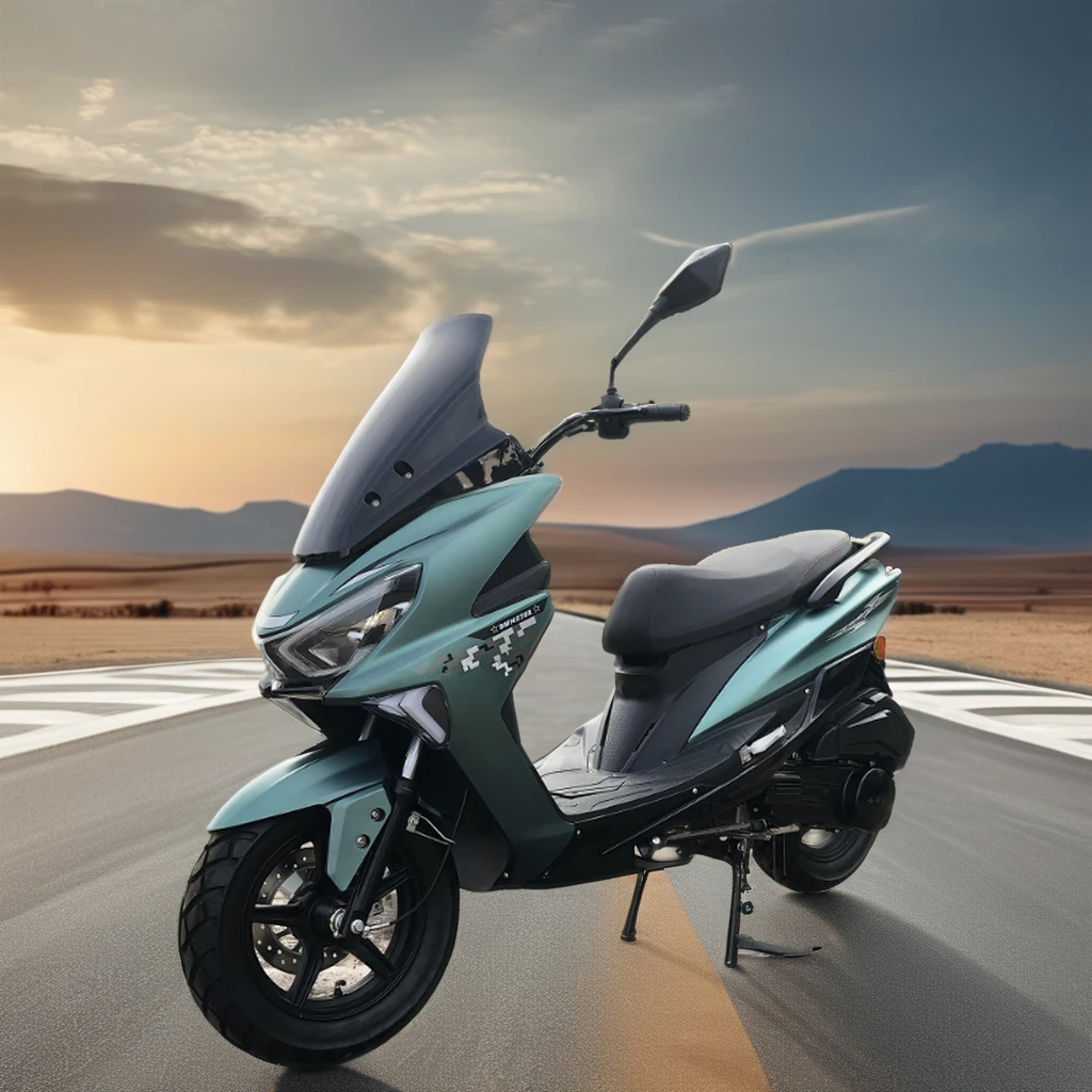 1 Cylinder 4 Stroke 150CC Gasoline Scooter for Adults Two-Wheel Motorcycles for Better Visibility