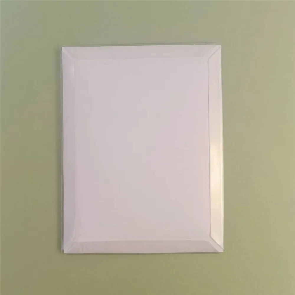 full front shaker pouches clear pet acetate sheet shaker cover for crafts and flat shaker card