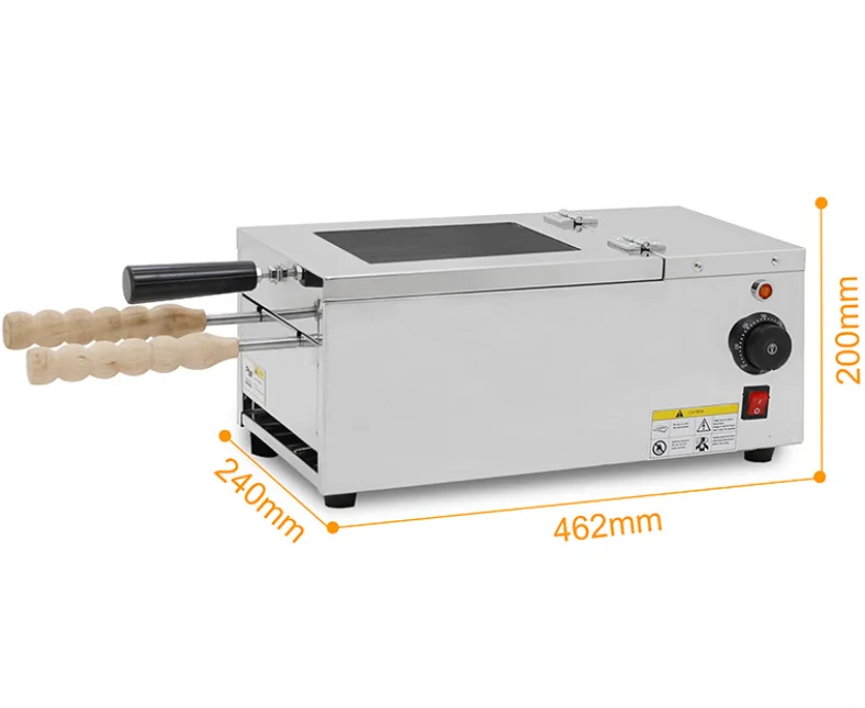 2 pcs handles Chimney Cake Making Machine Chimney Cake Machine Roaster Bread Maker