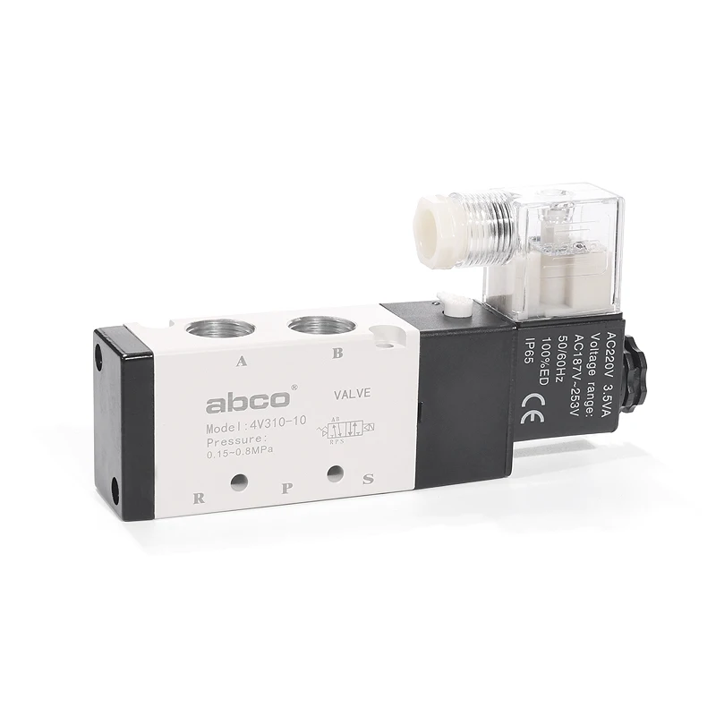 4V210-08 solenoid valve 4v310-10 cylinder reversing valve pneumatic solenoid control valve AC220 air  DC24V