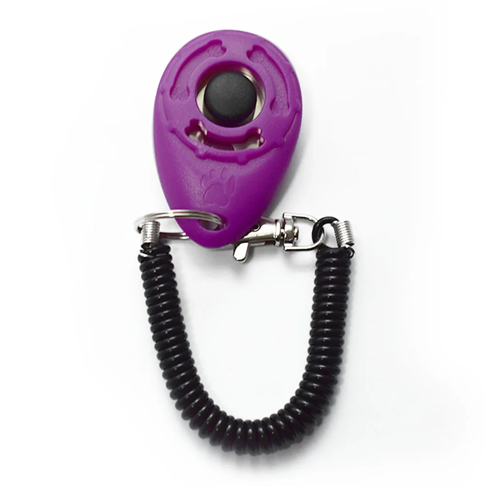 Oval clicker pet trainer dog training device