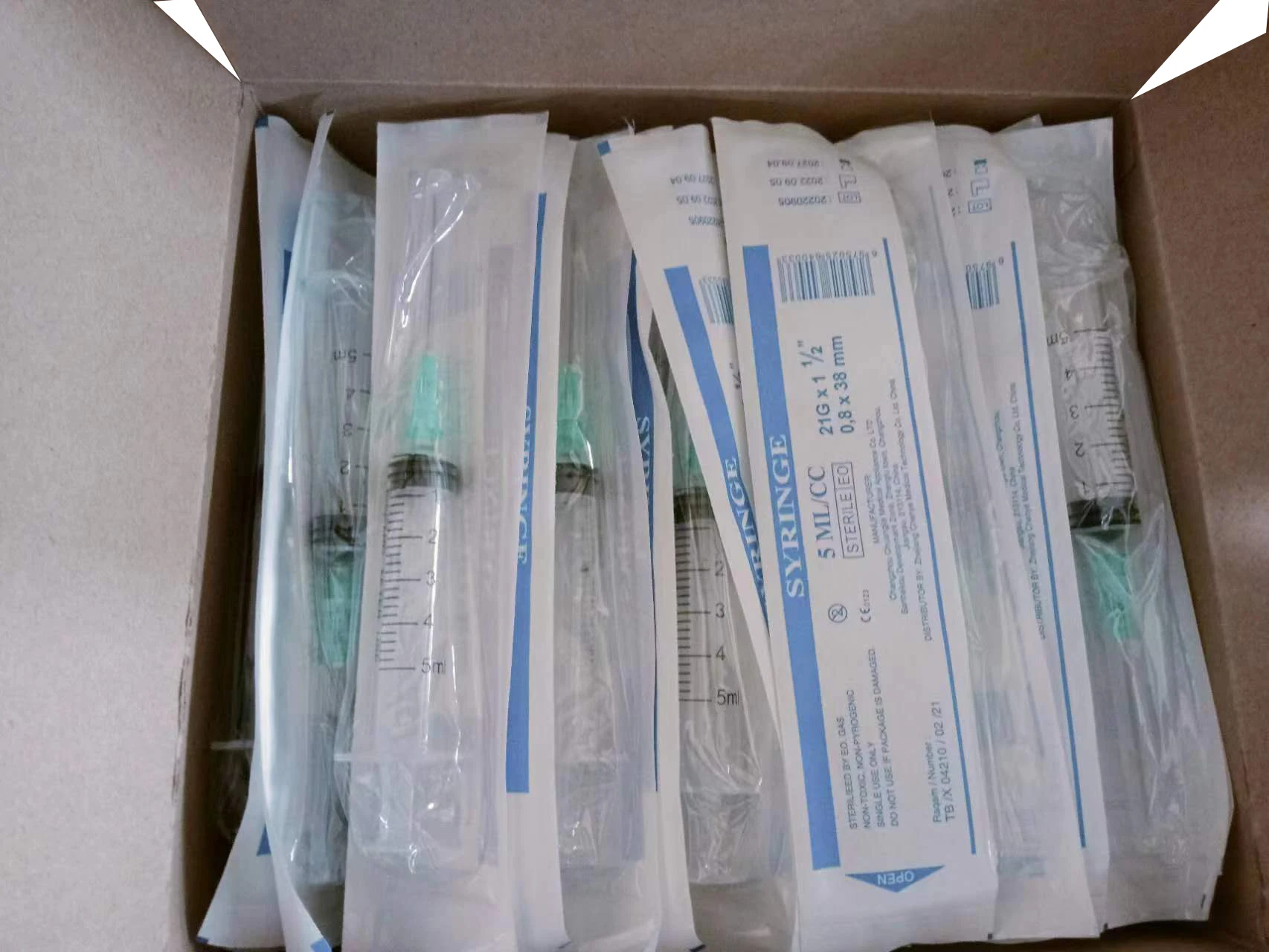 Medical Custom Printing Plastic Disposable 1 Ml Syringe