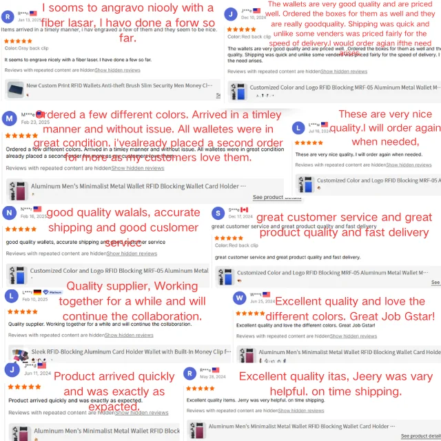 Подгонянный цвет и логотип RFID блокирующий MRF-05 Алюминиевый металлический кошелек минималистичный держатель для кредитных карт с зажимом