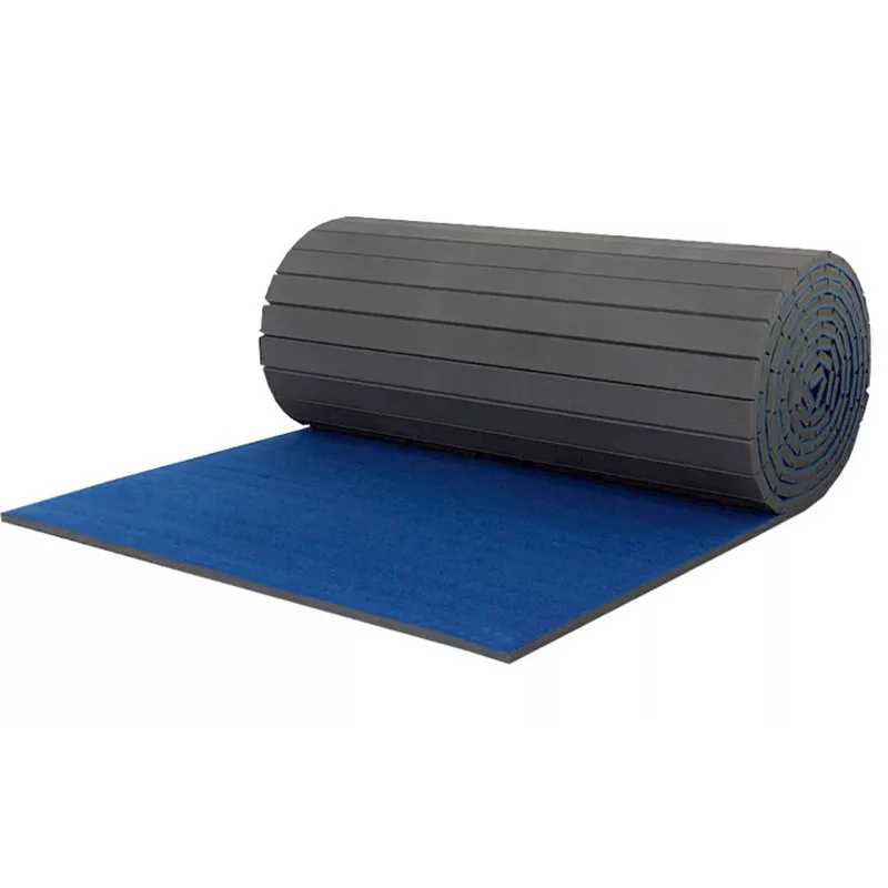 Carpet Surface Cheap Roll out cheer foam mat cheerleading used gymnastics tumbling gym mats for cheerleaders