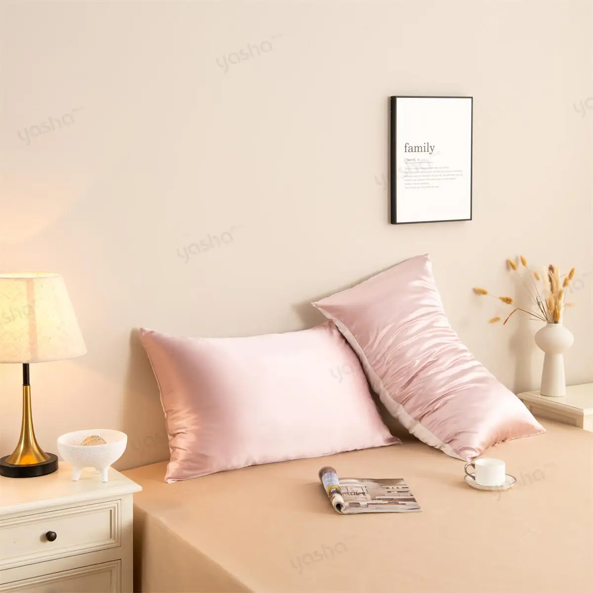 22MM Highest Quality 6A Mulberry Silk One Side Pillowcase In Custom Box for hair and skin