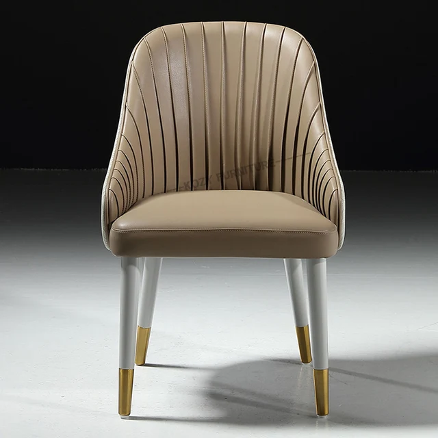 High Quality Italian Modern Leather Customized Dining Chairs PU Leather Chair