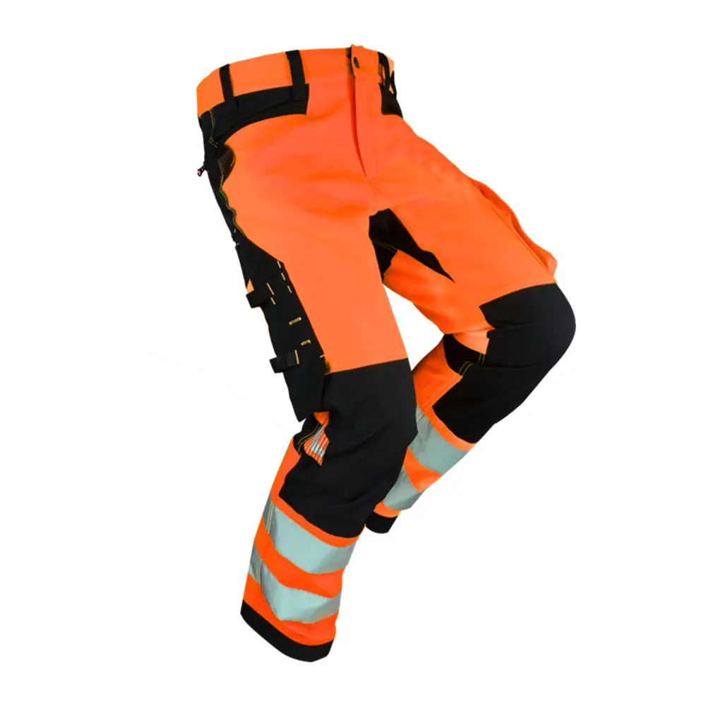Hivis Stretch Polyester Functional Workwear Trousers Working Pants Men