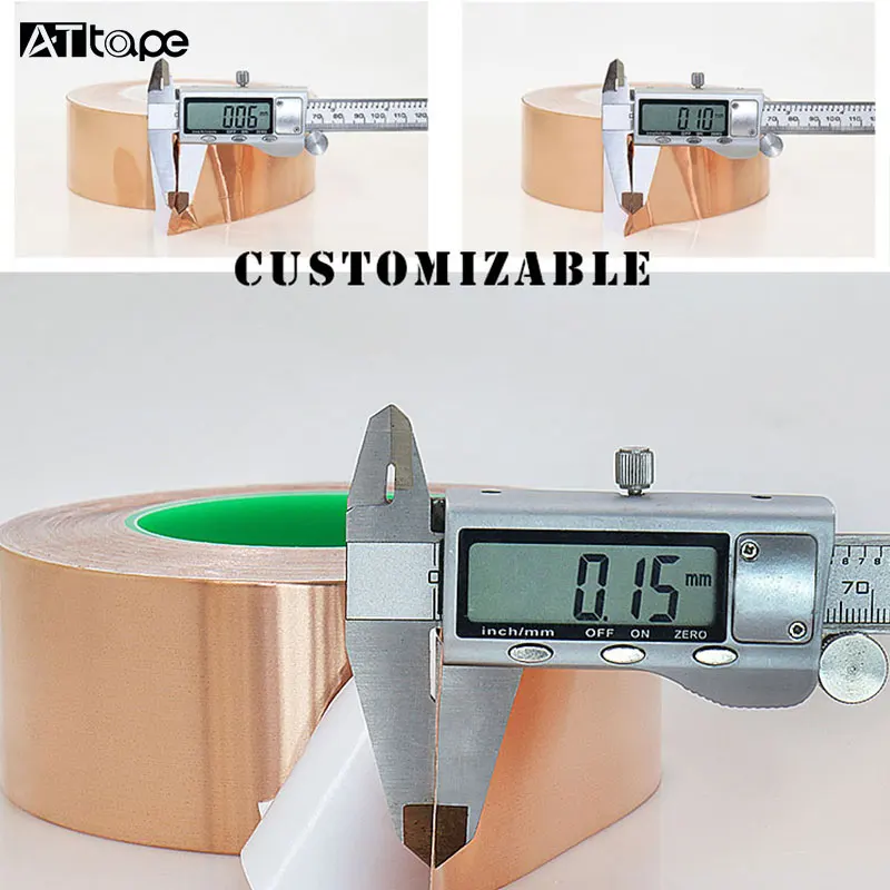 Copper Foil Conductive Tape Glue conduction 25mm copper tape 3mm copper tape for cable